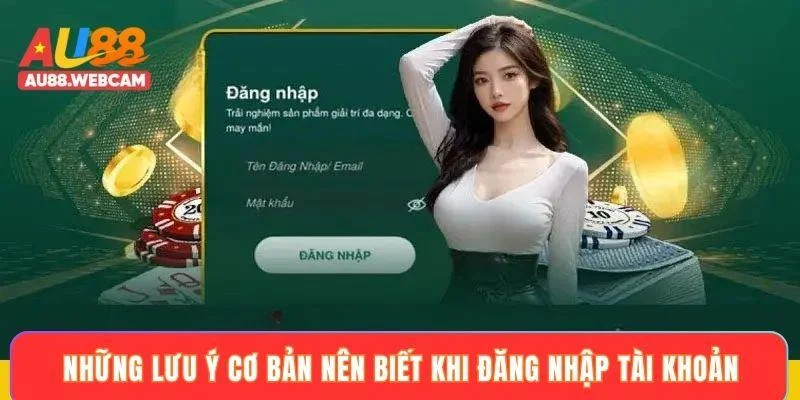 Những lưu ý cơ bản nên biết khi đăng nhập tài khoản
